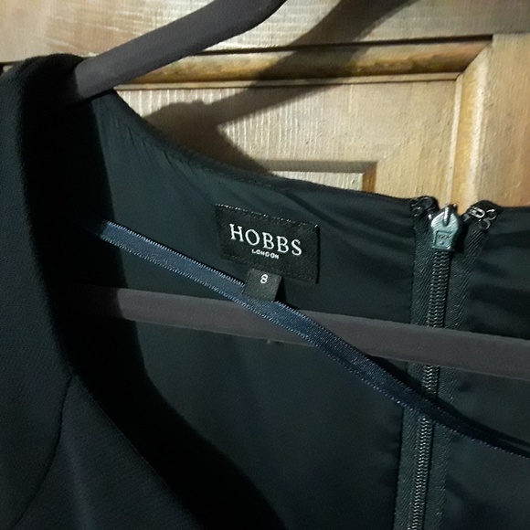 Hobbs London Sheath Dress Wool Navy - Picture 6 of 6